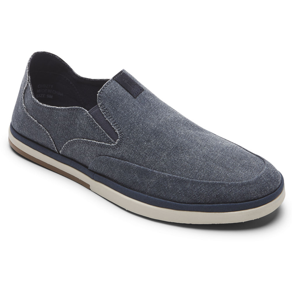 Sapato Vela Rockport Homem Azul Marinho - Austyn - 19620WZVP